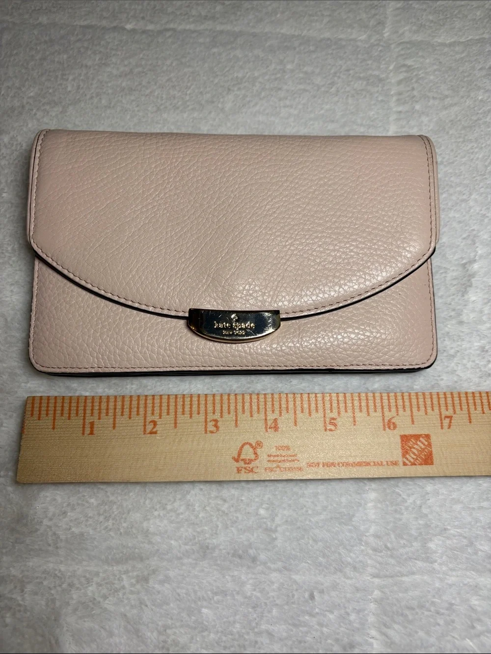 Kate Spade Pink Leather Flap Wallet